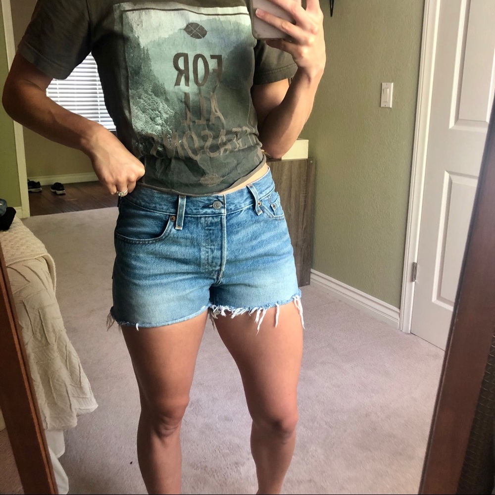 Levi’s 501 High Waisted Jean Shorts
